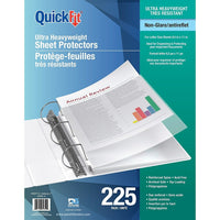 QuickFit Ultra Heavy Weight Top Load - Sheet Protectors - Non-Glare - 225 Pack-Sheet/ Document Protector