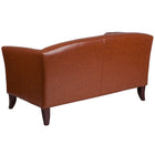 Flash Furniture HERCULES Imperial Series Cognac Leather Loveseat-Sloping Arms