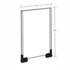 Azar Two-Sided Large Acrylic Sign Holder With Magnetic Boots, 11" x 17",  2 Pack (109906)-Clear Acrylic