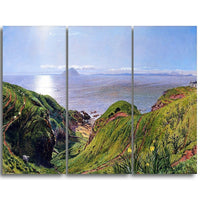 Designart William Bell Scott, Ailsa Craig Canvas Art Print, (PT5003-3P)-Print