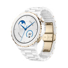 Huawei Watch GT 3 Pro 43mm Ceramic - Ceramic Case with Ceramic Strap - White-Free Diving as deep as 30 meters. Huawei Watch GT 3 Pro comes with IP68 and 5 ATM ratings for water resistance, and has withstood a staggering 200 water pressure cycles, so that it supports free dives as deep as 30 meters, making it the perfect companion for all of your undersea adventures.