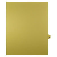 Mark Maker Legal Exhibit Index Tab Buff Single Tabs, 1/25th Cut, Letter Size, No Holes, Number 42, 25 Pack-Buff Single Tabs, 1/25th Cut