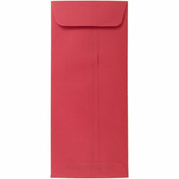 JAM Paper #10 Policy Business Coloured Envelopes - 4.125" x 9.5" - Red Recycled - 50 Pack-Colour: Red