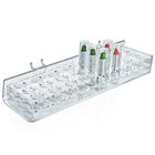 Azar Displays 15/16" 24 Round Slot Mascara & Cosmetic Tray For Pegboard, Slatwall/Counter Top, Clear, 2 Pack (225584)-1-7/8"H x 12"W x 3-3/4"D
