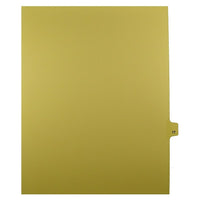 Mark Maker Legal Exhibit Index Tab Buff Single Tabs, 1/25th Cut, Letter Size, No Holes, Number 17, 25 Pack-Buff Single Tabs, 1/25th Cut