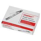 Staples Steel Prong Fastener Base and Compressor Bar Set - 2-3/4" Base - 2" Capacity - 100 Pack-Reusable design withstands frequent opening and closing