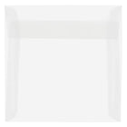 JAM Paper 8 x 8 Square Envelopes, Clear Translucent Vellum, 1000 Pack (51287B)-Clear