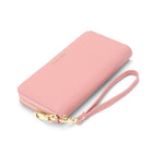 Champs RFID Zip-Around Wallet -  Pink-Zip pocket centre divider