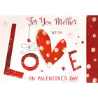 Rosedale Gold Greeting Cards/Envelopes - Happy Valentine's Day Mother - 5-1/2" x 8" - 6 Pack-Printed on premium uncoated card stock