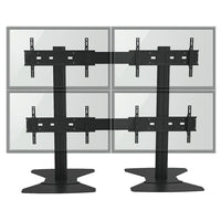 TygerClaw TV Stand for 30" - 60" TV, 81.8" x 37.4" x 64.8", Black-4 TV Video Stand