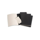 Moleskine Cahier Plain Soft Cover Journals - 7.5" x 9.75" - Black - 3 Pack-Soft Cover