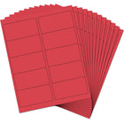 JAM Paper Standard Mailing Shipping Address Labels - 2" x 4" - Red - 120 Pack-Size: Medium (4 x 2 inches), Printer friendly labels are easy to create and customize