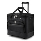 Bugatti 17" Litigation Business Case with Wheels, Black-Includes wheels, telescopic handle and double handles on top for easy carrying and maneuvering