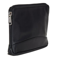 Ashlin Millie Compact Cosmetic Bag with Top Zipper, Black-Trending and stylish for any purpose.