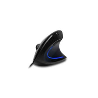 Adesso iMouse E1 Vertical Ergonomic Illuminated Mouse-Blue illuminated light