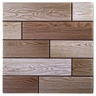 CTG Brands 3D Mixed Woodgrain Peel and Stick Wall Tiles, 11.8" x 11.8", Multicolor, 6 Pack-Measurement: each tile measures 11.8" x 11.8" in dimensions (approx. 5.8 square feet per carton)