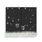 Azar Displays Pegboard Organizer Kit, Black (900945-BLK)-Perfect for garages, craft rooms and dorm rooms