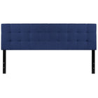 Flash Furniture Bedford Tufted Upholstered King Size Headboard - Navy Fabric-Contemporary Style