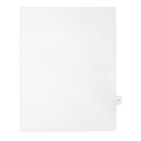 Mark Maker Legal Exhibit Index Tab White Single Tabs, 1/15th Cut, Letter Size, No Holes, Letter L, 25 Pack-White Single Tabs, 1/15th Cut