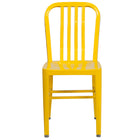 Flash Furniture Commercial Grade Metal Indoor-Outdoor Chair - Yellow-Set of 2 Industrial Modern Chairs