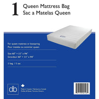 Crownhill Mattress Bag, Queen-Protect mattresses and box springs for moving and storage