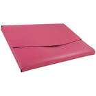 JAM Paper Italian Leather Portfolio With Snap Closure, 10.5 x 13 x 0.75, Fuchsia Pink, Sold Individually (2233320839)-Dimensions: 10-1/2" x 13" x 3/4" letter