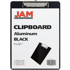 JAM Paper Aluminum Clipboards, 9" x 13", Black, 2 Pack (331ALCblg)-Made from aluminum