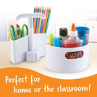 Learning Resources Create-A-Space Mini-Center White - Pack of 2-Includes 3 removable compartments in each center for pens, markers, and other essential supplies!