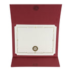 St. James Document/Certificate Holders - Gold Award Seal with Gold Ribbon - Burgundy - 5 Pack-Suitable for horizontally or vertically oriented award certificates