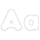 Trend Enterprises Casual 4" Uppercase/Lowercase Ready Letters Combo Pack, White, 543 Pack-White