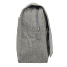 Nicci Deluxe Toiletry Bag - Grey-Front flap closure with velcro