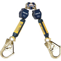 DBI Sala Nano-Lok Self-Retracting Lifelines with Single Leg Connector and Steel Rebar Hooks-Automatic quick-activating arrestor stops a falling worker within inches; replaces lanyard and improves safety
