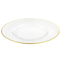 Elegance Set of 4 Gold Rim Chargers 13"-Gold Rim Charger Plate