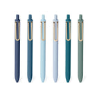 Poppin Gel Luxe Retractable Pen – Assorted Blues – 12 Pack-Blue Ink