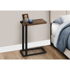 Monarch Specialties 2853 Accent Table - Brown Reclaimed Wood-Look/Black Metal-Black metal frame provides stability and a modern touch