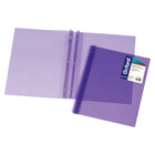 Oxford Duo-Tang, Letter Size, Purple-Metal Fasteners hold 3-hole punched letter size paper