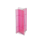 Azar Displays Plastic Pegboard Pinwheel Unit, 13.5" x 44", Pink (700444-PNK)-Made from plastic pegboard
