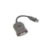 Lenovo DisplayPort to Single-Link DVI-D Monitor Adapter Cable-1920 x 1200 WUXGA maximum resolution DisplayPort plug and DVI-D receptacle connectors