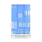 Azar 12-Piece Pegboard Wall Organizer Kit with One Panel and Accessory Assortment - Blue-Sold in Multiples of: 1