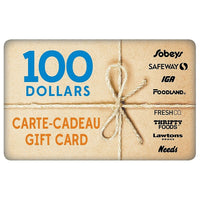 Sobeys $100 Gift Card-Air Miles cannot be collected on Gift Card purchases