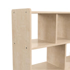 Flash Furniture Bright Beginnings Commercial Grade 5 Section Modular Wooden Classroom Open Storage Unit, Kid Friendly - Natural-Greenguard Certified Wood for Healthier Air Quality