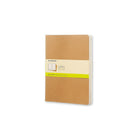 Moleskine Cahier Journals - Extra Large - Plain - Kraft Brown - 3 Pack-Kraft Brown flexible cardboard cover