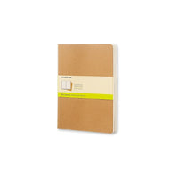 Moleskine Cahier Journals - Extra Large - Plain - Kraft Brown - 3 Pack-Kraft Brown flexible cardboard cover