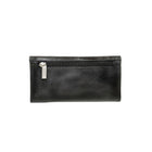 Ashlin Genuine Leather Ladies Bi-Fold Wallet with Chequebook, Black-7.68" x 3.94" x 1.57"