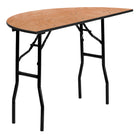 Flash Furniture 48" Half-Round Wood Folding Banquet Table-Ready To Use Banquet Table