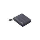 Champs Black Label Leather RFID Zip-Around Wallet, Navy-Secure 3 way zip closure