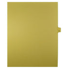 Mark Maker Legal Exhibit Index Tab Buff Single Tabs, 1/25th Cut, Letter Size, No Holes, Number 61, 25 Pack-Buff Single Tabs, 1/25th Cut