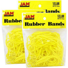 JAM Paper Rubber Bands, #33 Size, Yellow Rubberbands, 300/Pack (333RByeg)-Regular Size Yellow Rubber Bands