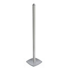 Azar Displays 4-Channel Freestanding (300260-SLV)-Metal