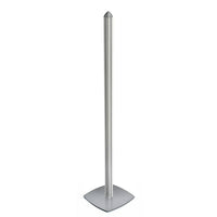 Azar Displays 4-Channel Freestanding (300260-SLV)-Metal